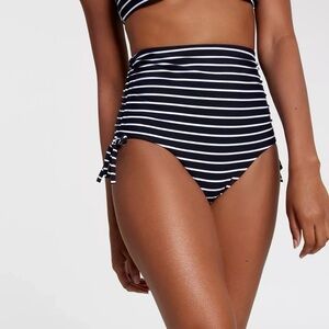 Calia Women's High Waisted Ruched Side Tie Swim Bottoms‎ Sz S NWT